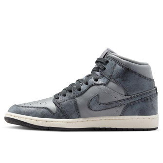 Air Jordan 1 Mid Women's Shoes ''Distressed Grey''