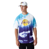 New Era NBA Los Angeles Lakers Sky All Over Print Oversized T-Shirt ''Blue''