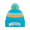 New Era NBA Charlotte Hornets City Edition Bobble Beanie Hat ''Blue'' 