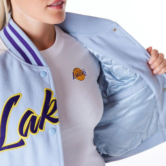 New Era NBA LA Lakers Varsity Womens Jacket ''Pastel Blue''