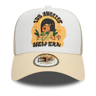 New Era Los Angeles Graphic Print 9FORTY E-Frame Adjustable Trucker Cap 