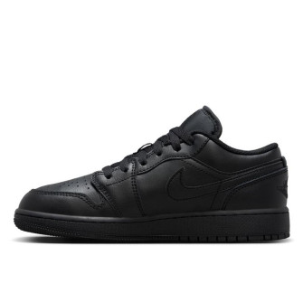 Air Jordan 1 Low Kids Shoes ''Triple Black'' (GS)