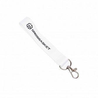 Grosbasket GB Logo Keychain ''White''