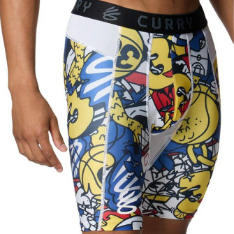 UA Curry HeatGear Printed Compression Shorts ''Multicolor''