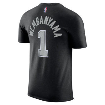 Kratka majica Air Jordan NBA San Antonio Spurs Victor Wembanyama Statement Edition ''Black'' 