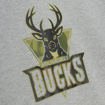 Pulover M&N NBA Milwaukee Bucks Green Camo ''Grey''