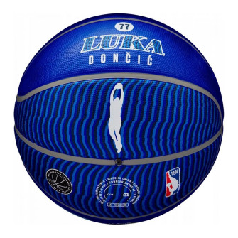 Košarkaška lopta Wilson NBA Dallas Mavericks Luka Dončić Outdoor ''Blue'' (7)