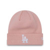 Ženska zimska kapa New Era MLB Los Angeles Dodgers Cuff Beanie ''Pink''