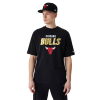 Kratka majica New Era NBA Chicago Bulls Team Script ''Black''