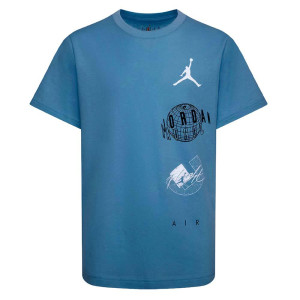 Otroška kratka majica Air Jordan Jumpman Globe ''Blue''