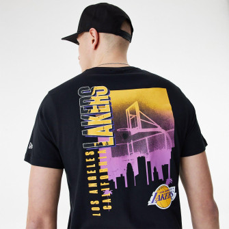 Kratka majica New Era NBA Los Angeles Lakers Skyline Graphic ''Black''