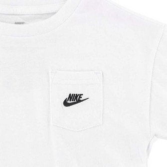 Otroška kratka majica Nike Sportswear Relaxed Pocket ''White''