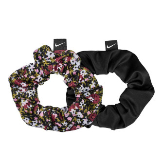 Ženska elastika za lase Nike Gathered 2-Pack ''Floral/Black''