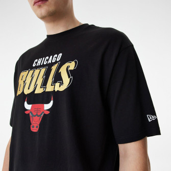 Kratka majica New Era NBA Chicago Bulls Team Script ''Black''