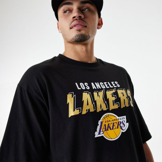 Kratka majica New Era NBA Los Angeles Lakers Team Script ''Black''