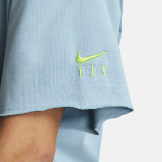 Ženska kratka majica Nike Dri-FIT Cut-Off Crew Neck ''Worn Blue''