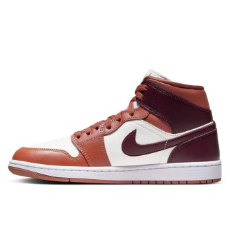 Air Jordan 1 Mid Women's Shoes ''Night Maroon''