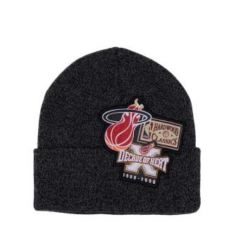 M&N NBA Miami Heat XL Patch Knit Hat ''Black''