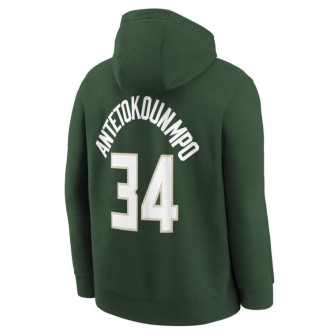 Nike NBA Icon Milwaukee Bucks Giannis Antetokounmpo Kids Hoodie ''Fir''