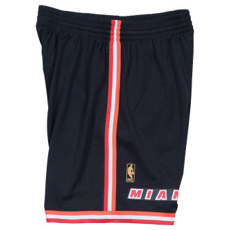 M&N NBA Miami Heat 1996-97 Road Swingman Shorts ''Black''